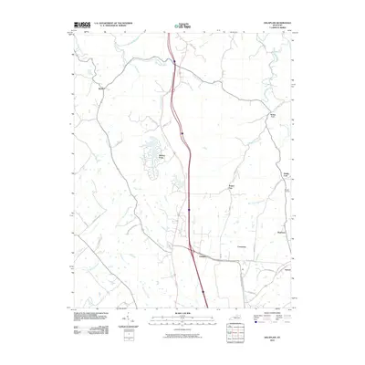 2010 Map of Delaplain, 2010 Print