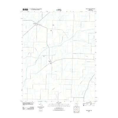 2011 Map of Delaplaine, 2011 Print