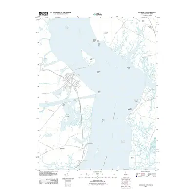 2011 Map of Delaware City, 2011 Print