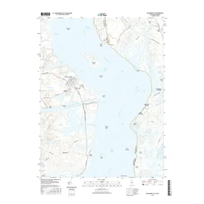 2016 Map of Delaware City, 2016 Print