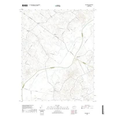 2019 Map of Delaware, 2019 Print