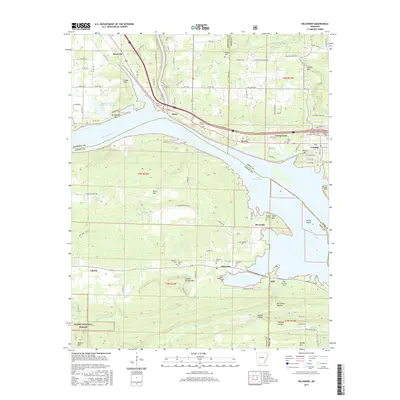 2017 Map of Delaware, 2017 Print