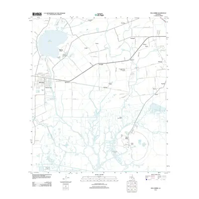 2012 Map of Delcambre, 2012 Print