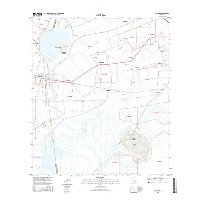 2015 Map of Delcambre, 2015 Print