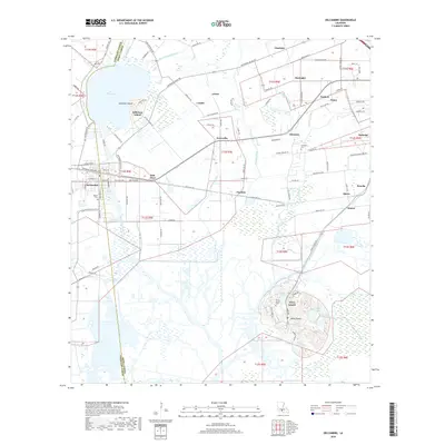 2018 Map of Delcambre, 2018 Print