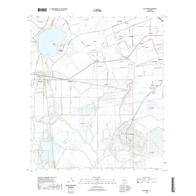 2020 Map of Delcambre, 2020 Print