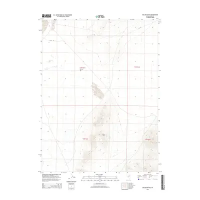 2014 Map of Delcer Buttes, 2014 Print