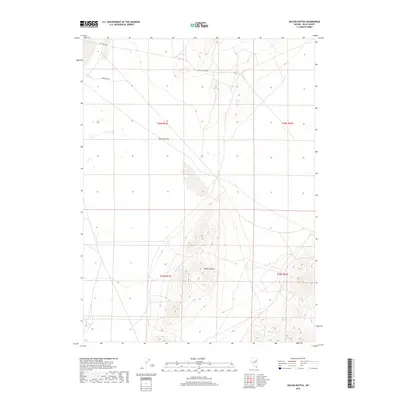 2018 Map of Delcer Buttes, 2018 Print