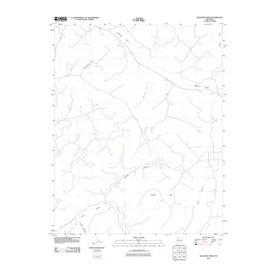 2010 Map of Delgadita Mesa, 2010 Print