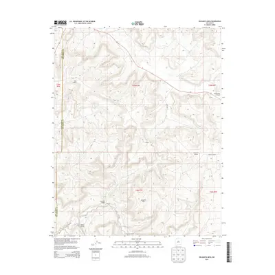 2013 Map of Delgadita Mesa, 2013 Print
