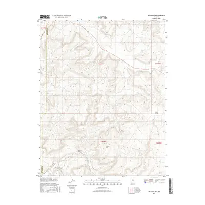 2017 Map of Delgadita Mesa, 2017 Print