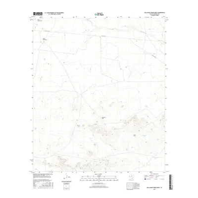 2016 Map of Dellahunt Draw West, 2016 Print