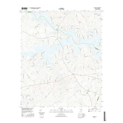 2017 Map of Delmar, 2017 Print