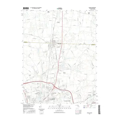 2016 Map of Delmar, 2016 Print