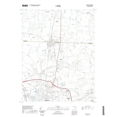 2019 Map of Delmar, 2019 Print