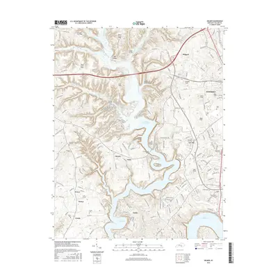 2016 Map of Delmer, 2016 Print