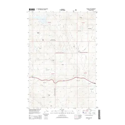 2014 Map of Delmoe Lake, 2014 Print