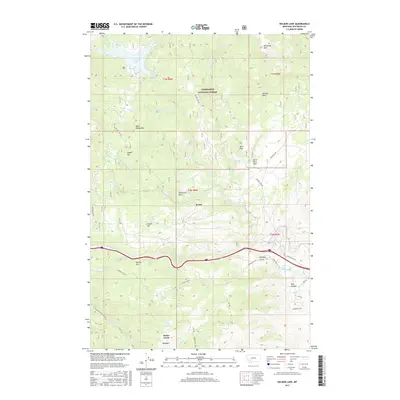 2017 Map of Delmoe Lake, 2017 Print