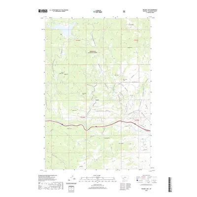 2020 Map of Delmoe Lake, 2020 Print