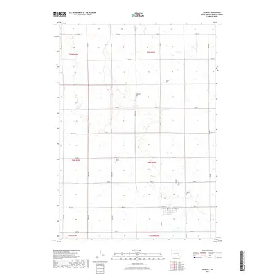 2017 Map of Delmont, 2017 Print