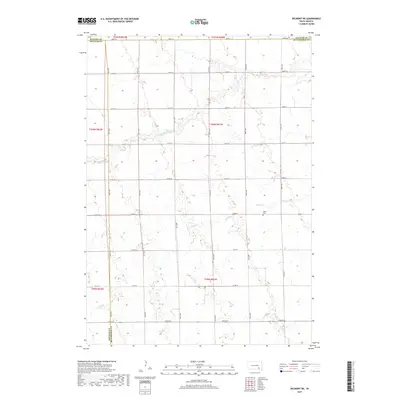 2017 Map of Delmont NE, 2017 Print