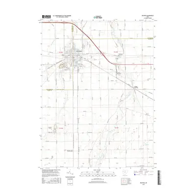2016 Map of Delphos, 2016 Print