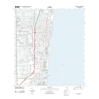 2012 Map of Delray Beach, 2012 Print