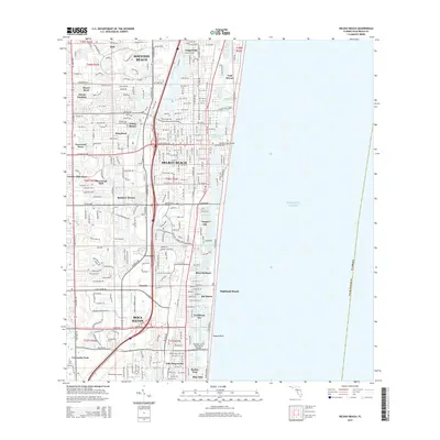 2015 Map of Delray Beach, 2015 Print