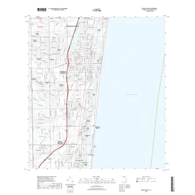 2018 Map of Delray Beach, 2018 Print