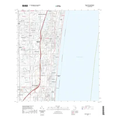 2021 Map of Delray Beach, 2021 Print