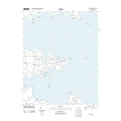 2011 Map of Deltaville, 2011 Print