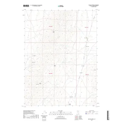 2018 Map of Delvada Spring, 2018 Print