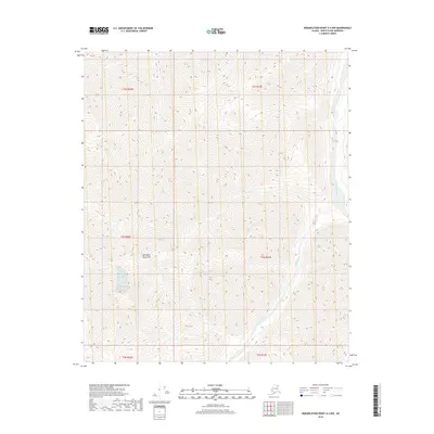 2018 Map of Demarcation Point A-4 NW, 2018 Print