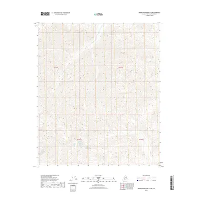 2018 Map of Demarcation Point A-4 SW, 2018 Print