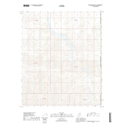 2018 Map of Demarcation Point B-1 NE, 2018 Print