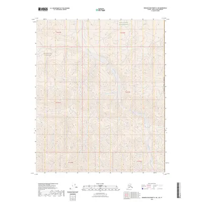 2023 Map of Demarcation Point B-1 NE, 2023 Print
