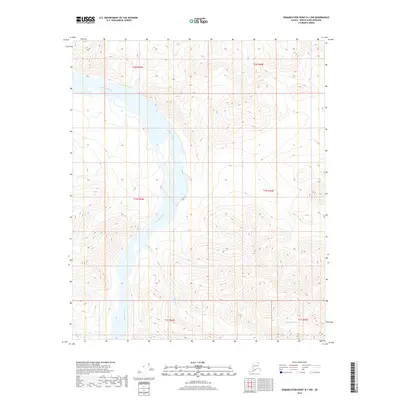 2018 Map of Demarcation Point B-1 NW, 2018 Print