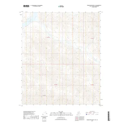 2018 Map of Demarcation Point B-1 SW, 2018 Print