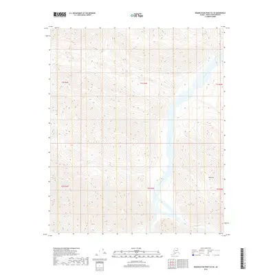 2018 Map of Demarcation Point B-2 SE, 2018 Print