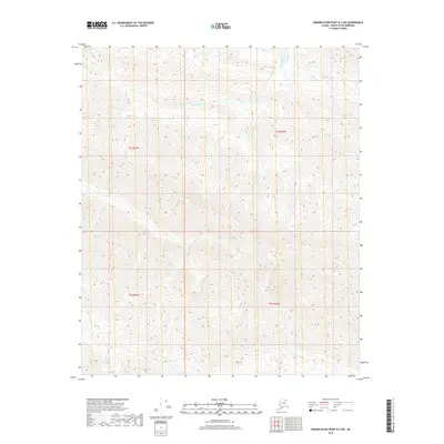 2018 Map of Demarcation Point B-2 SW, 2018 Print