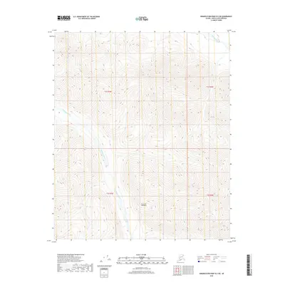 2018 Map of Demarcation Point B-3 SW, 2018 Print