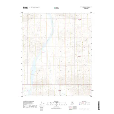 2018 Map of Demarcation Point B-4 NE, 2018 Print
