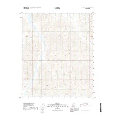 2018 Map of Demarcation Point B-4 SE, 2018 Print