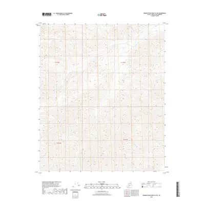 2018 Map of Demarcation Point B-4 SW, 2018 Print