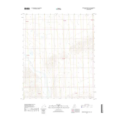 2018 Map of Demarcation Point B-5 NE, 2018 Print