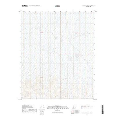 2018 Map of Demarcation Point C-1 SW, 2018 Print