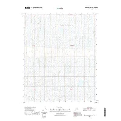 2018 Map of Demarcation Point D-4 NE, 2018 Print