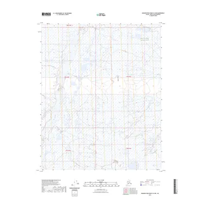 2023 Map of Demarcation Point D-4 NW, 2023 Print