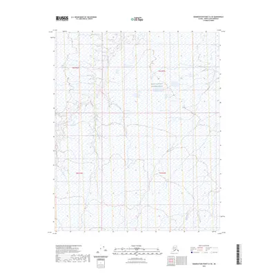 2023 Map of Demarcation Point D-4 SE, 2023 Print