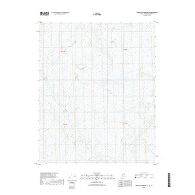 2018 Map of Demarcation Point D-4 SW, 2018 Print